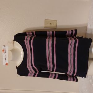 J. Crew long sleeve, women's tee. Size M. Zippered cuffs.  Pre-owned. Good cond.